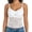 White, variant on Aivtalk Lace Camisole Tops for Women V Neck Cami Shirt Tank Ladies Spaghetti Strap Tank Top with Paded Going Out Long Tank L Black