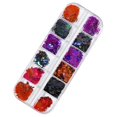 thumbnail image 1 of Calcomanías adhesivas para decoración de uñas de Halloween, lentejuelas para uñas, copos de uñas de Halloween coloridos, 1 of 5