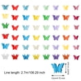 thumbnail image 2 of VONKY Colorful Butterfly 3D Paper Flower Hanging Decoration, 2 of 9