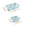 thumbnail image 2 of Caja de almacenamiento plegable para nevera con organizador de cajón Caja de almacenamiento para nevera Keep Fridge (1 paquete) azul. Afortunado Sencillez, 2 of 3