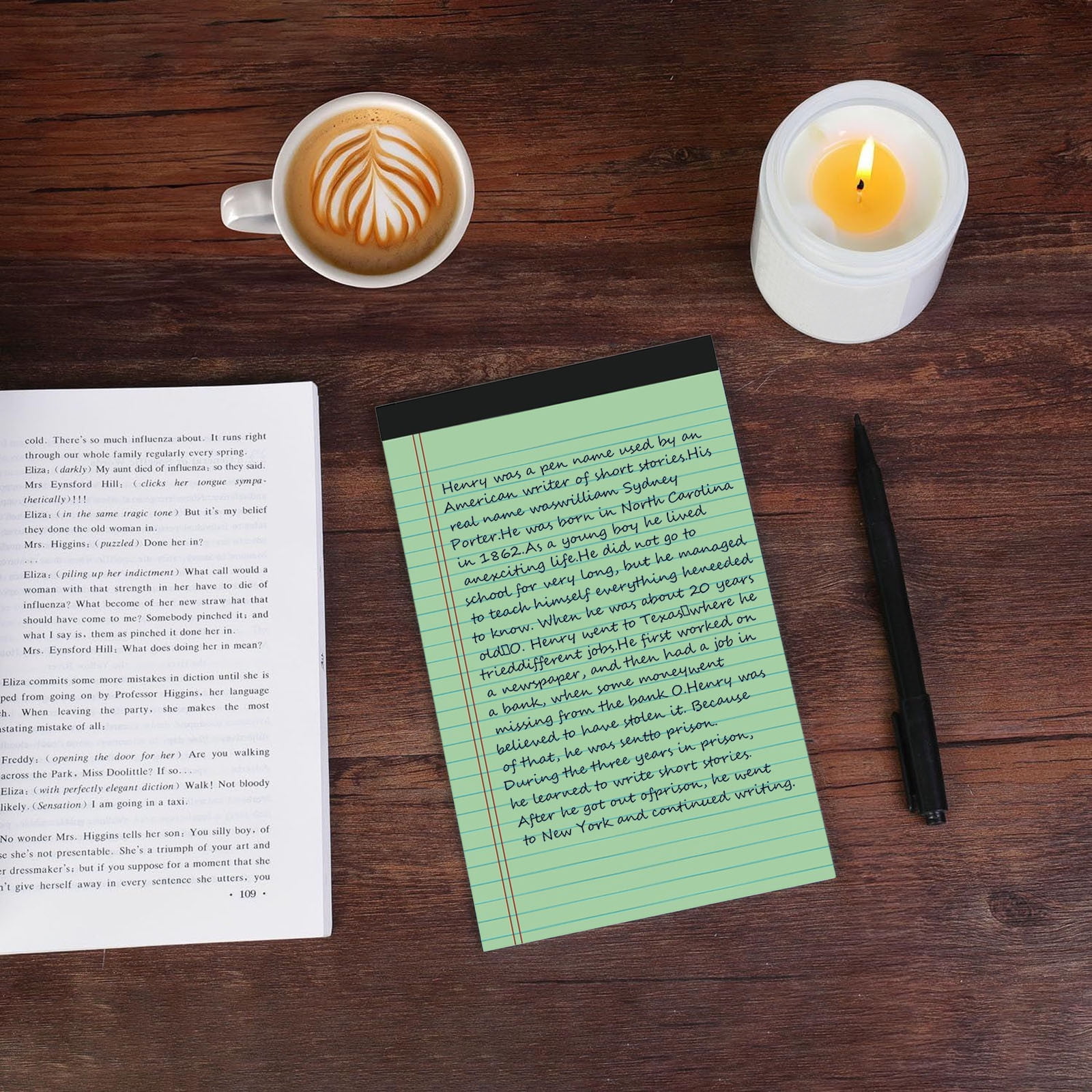 Msgweeeg Notebooks for Work Notebook Journal A4 Paper Notebook Horizontal Line Tearable Note Memo Planner Notepads