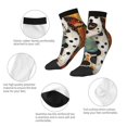 thumbnail image 5 of Rocae Abstract Dalmatian Art for Premium Adult Socks,Comfortable, Breathable, and Durable Socks, Perfect for Everyday Wear, 5 of 7