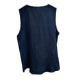 thumbnail image 4 of DailyTrove Women V Neck Ruffle Front Soft Sleeveless Tank Top Daily Casual Camisole, 4 of 6