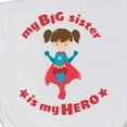 thumbnail image 3 of Inktastic My Big Sister is My Hero Baby Burp Cloth, 3 of 3