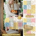 thumbnail image 5 of Pioneer Flower Floral Print Pattern Round Tablecloth 60 X 60 Inch, Wrinkle Resistant Wipeable Table Cloth for Kitchen Dining Picnic Patio Party, 5 of 6