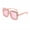 Pink, variant on Tea Oversized Square Sunglasses for Women, Rhinestone Embellished Fashion Eyewear