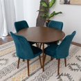 thumbnail image 2 of Ariella Modern Solid Wood Walnut Dining Room&Kitchen Table and 4 Chair Set, 2 of 5