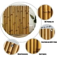 thumbnail image 6 of Bamboo Shower Curtain Vintage Brown Bamboo Asian Plant Nature 3D Print Bathroom Decor Fabric Curtain with Hooks-72"W x 86"L (Pack of 1), 6 of 7