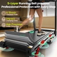 thumbnail image 4 of 3.75HP Folding Treadmill for home W/Speaker, Dual Control Modes: Console & App Control, large Display Screen,105 Programs, 9MPH, 300LBS, Walking Running Exercise treadmill, 4 of 11
