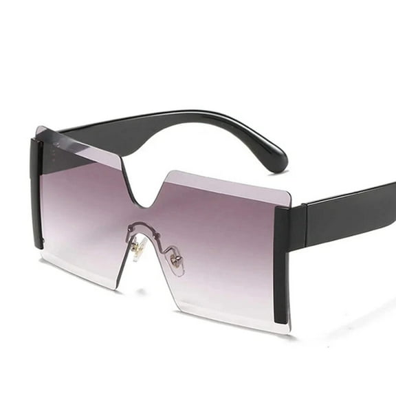 Fashion Oversized Square Rimless Sunglasses