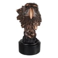thumbnail image 2 of Majestic American Bald Eagle Head Bust Electroplated Bronze Figurine With Base, 2 of 5