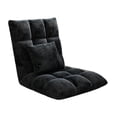 thumbnail image 4 of Sofá De Piso Plegable, Sofá Cama Individual Suave Para Sala De Estar, Habitación De Invitados, Hogar, Negro, 4 of 9