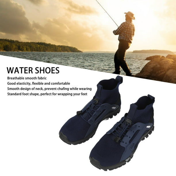 Youthink Men's Water Shoes, Non Slip Durable Rubber Soles, Elastic And Breathable, Perfect For Hiking, Running, Fishing