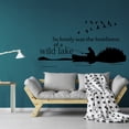 thumbnail image 3 of Loneliness Of A Wild Lake Quote Lake House Cabin Fishing Scenery Vacation Quotes Wall Decal Sticker Vinyl Art Mural for Girls / Boys Home Room Walls Bedroom House Decor Decoration (8x10 inch), 3 of 3