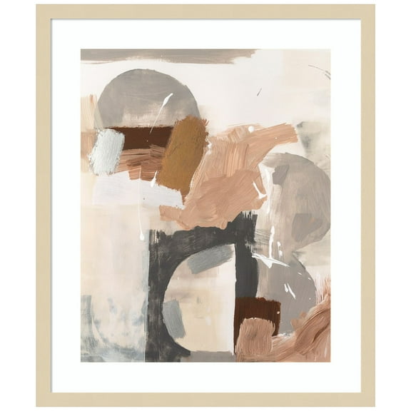 Amanti Art Macchiato II Wood Framed Wall Art Print