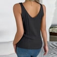 thumbnail image 4 of Women's Round B Neck Sleeveless Knitted Slim Fit Casual Open Navel Vest, 4 of 8