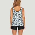 thumbnail image 5 of WTOBBY Women's Flowy Tankini Set Printed Two-Piece Swimsuit with Adjustable Shorts & Top Conservative Beachwear for Pool Party,Light Blue XL, 5 of 5