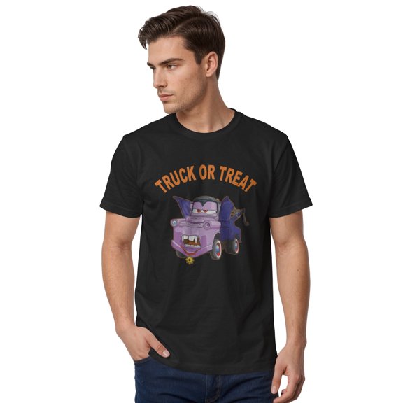 Men's Cars Mater Truck or Treat Graphic Tee Black X Large