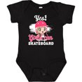 thumbnail image 3 of Inktastic Skateboarding Cute Girls Girls Baby Bodysuit, 3 of 5