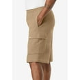 thumbnail image 3 of KingSize Men's Big & Tall Full Elastic Waist Gauze Cargo Shorts, 3 of 6