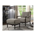 thumbnail image 2 of Best Master Furniture West Palm Living Room Accent Chair, Taupe/Espresso, 2 of 2
