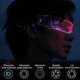 thumbnail image 4 of "4pcs Lentes De Fiesta 7 Colores Lentes Para Fiesta 4 Modos Belug, Negros ", 4 of 5