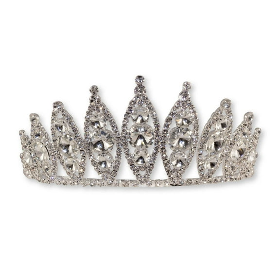 #15740 Rivoli Burst Tiara - 3" Tall