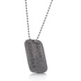thumbnail image 1 of Marvel Comics WOLVERINE/LOGAN 2-Sided Silvertone DOG TAG en cadena de 20 pulgadas, 1 of 2