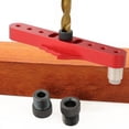 thumbnail image 4 of de plantilla de orificio de bolsillo , perforadora, guía de taladro autocentrante, de 6mm/8mm/10mm , ROJO RojoA shamjiam Abridor de agujeros perforador, 4 of 8