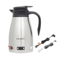 thumbnail image 4 of Hervidor de agua para automóvil Calentador de café de acero inoxidable 1300 ml Tetera portátil Limpieza fácil Calentamiento de automóvil Taza de viaje 24V para camión, 4 of 8