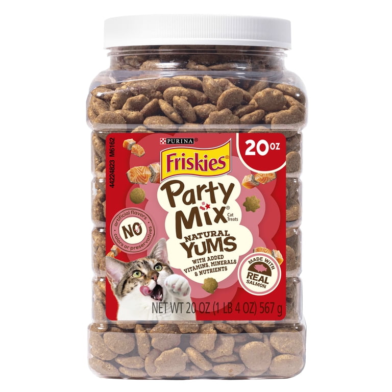 Friskies Party Mix Natural Yums Salmon, 20 oz photo 1