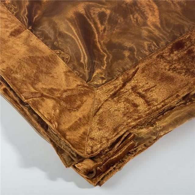 Saro Lifestyle 1639.RU80S 80 Po Transparent Carré Quotidien avec Nappe en Velours - Rouille