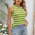 thumbnail image 2 of yillto Women's Basic Striped Tank Sleeveless Crew Neck Tunic Tops Summer Causal Shirts Outfits, 2 of 7