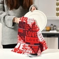 thumbnail image 3 of Romantic Love Heart Kitchen Dish Towels Set of 4 Absorbent Hand Towels, Lint-Free 18"x28" Valentine Message Dishcloths Fast Drying for Cooking Baking Home Clean, 3 of 7