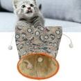 thumbnail image 3 of TÚNELES DE GATO PARA GATOS DE Interior, Arruga Bolsa de Juguete para Gatos Gato Arrugado Estera de Juego TÚnel Hempar Jugar Túnel de Juguete Gato Taladro Saco de Dormir para, 3 of 7