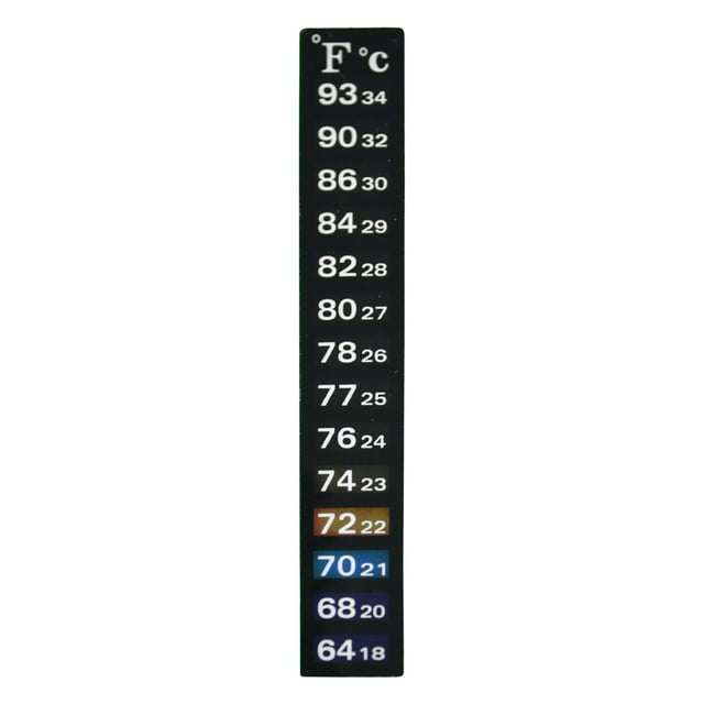 18-34℃ Digital LCD Aquarium Thermometer Sticker, Temperature-Sensitive Color Changing Fish Tank Accessory