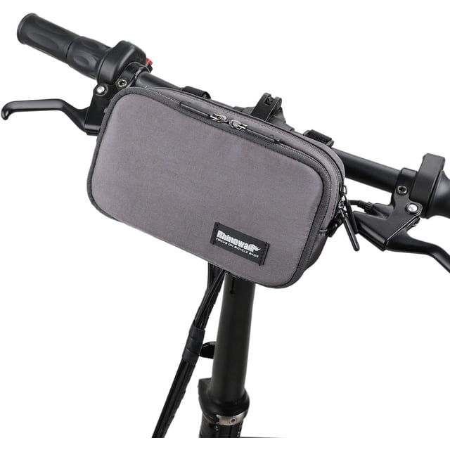 Bolsa delantera para manillar de bicicleta con funda impermeable, multifuncional, para el hombro.