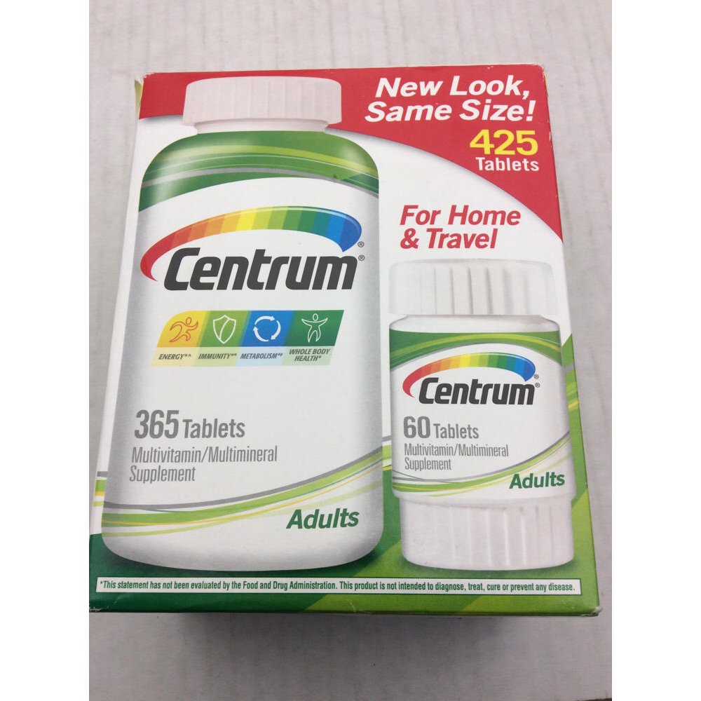 Centrum Multivitamin for Adults (425 TOTAL TABLETS includes travel size
