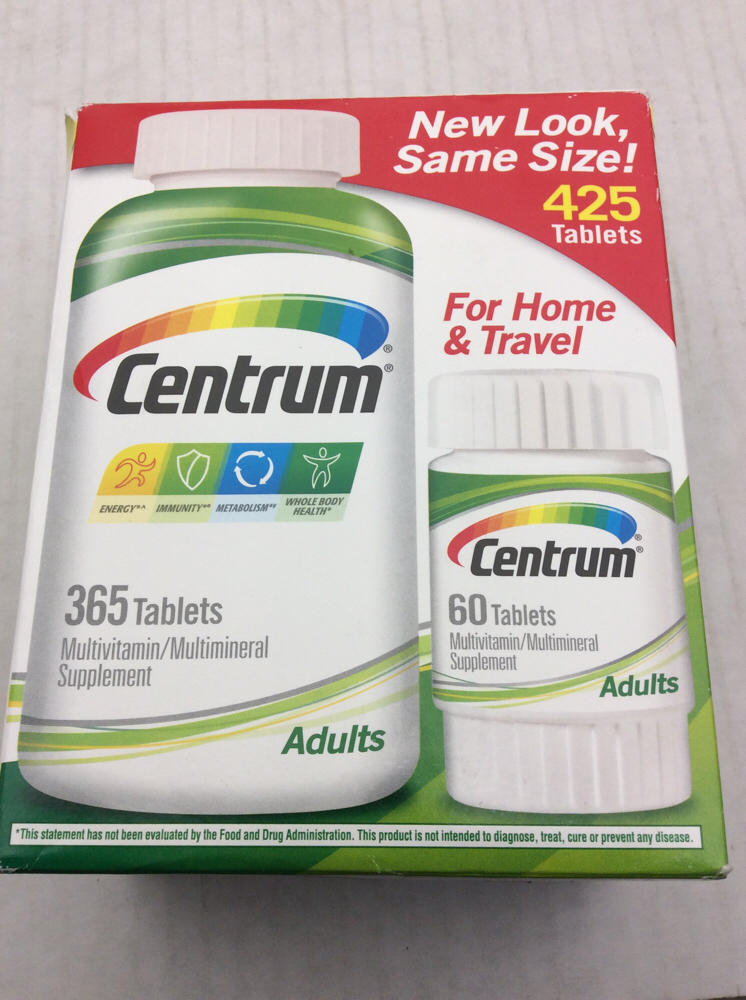 Centrum Multivitamin for Adults (425 TOTAL TABLETS includes travel size ...