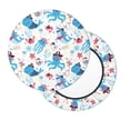thumbnail image 2 of Disketp Cute Shark Funda Redonda para Taburete, Funda de Cojín para Silla de Bar Suave y Elástica-14 inch, 2 of 7