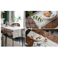 thumbnail image 7 of Macrame Table Runner 71 x 12 Inches Tassels Boho Cream Cotton Table Runner, 7 of 7