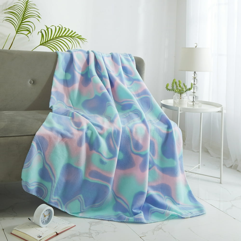 Mainstays Fleece Plush Throw Blanket, 50" X 60", Hologhraphic Walmart
