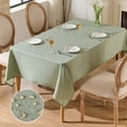 thumbnail image 2 of Xukmct Rectangle Table Cloth Waterproof Linen Tablecloth Washable Fabric Table Cover for Dining Party Christmas Weddings Birthday, 24" x 35", 2 of 8