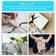 thumbnail image 3 of Dalazy Sewing DIY Ribbon Multipurpose Simple Clothes Material Black Color Elastic Trim Band Sew Decoration Garment Decorations, 3 of 6