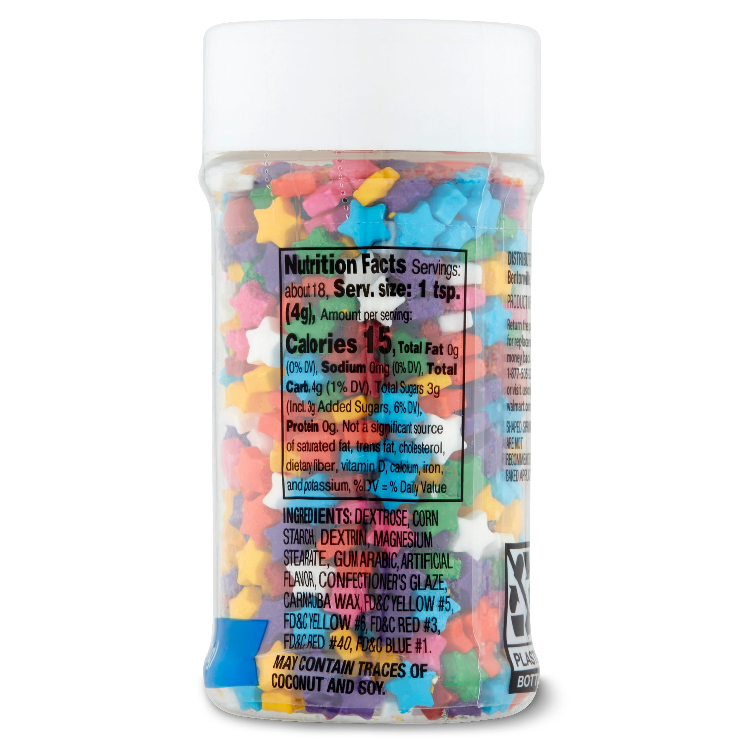 Great Value Rainbow Stars Sprinkle Mix, 2.6 oz