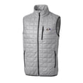 thumbnail image 2 of Men's Cutter & Buck Gray Los Angeles Rams Big & Tall Rainier PrimaLoft- Eco Insulated Full-Zip Puffer Vest, 2 of 3