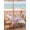 White Cherry Pink, variant on Peaches Branches Outdoor Tablecloth - 52x70 Inch Rectangle Dining Table Cover, Farmhouse Spring Botanical Pink Flowers Waterproof Outdoor Table Cloth with Umbrella Hole & Zipper for Picnic/Patio