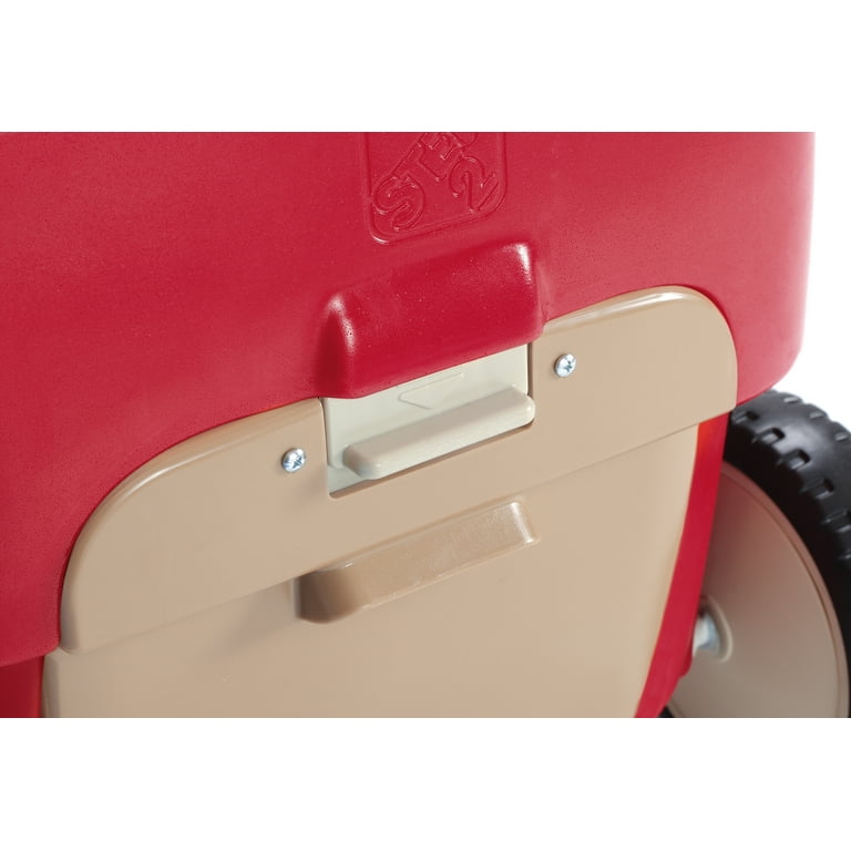 Step2 All Around Canopy Wagon Red Kids Wagon with Canopy