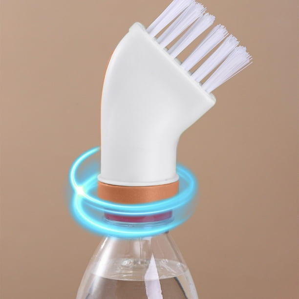 Cepillo de limpieza multiusos para uso en seco y húmedo | Se conecta a la botella de agua | Cerdas duras para manchas difíciles | Cepillo para rincones y grietas de cocina y baño