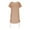 Khaki, variant on Simua Bathing Suit Cover Ups for Women Bikini Swimsuit Coverup Casual Loose Beach Shirt Dress with Drawstring S-XXL